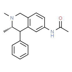 ChemSpider 2D Image | N-[(3S)-2,3-Dimethyl-4-phenyl-1,2,3,4-tetrahydro-6-isoquinolinyl]acetamide | C19H22N2O