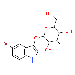 ChemSpider 2D Image | 5-Bromo-1H-indol-3-yl hexopyranoside | C14H16BrNO6