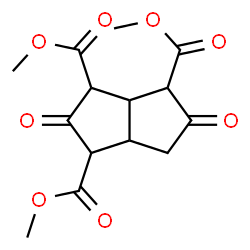 ChemSpider 2D Image | Trimethyl 2,5-dioxooctahydro-1,3,4-pentalenetricarboxylate | C14H16O8