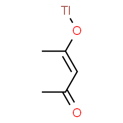 ChemSpider 2D Image | Thallium(1+) (2E)-4-oxo-2-penten-2-olate | C5H7O2Tl