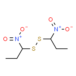 ChemSpider 2D Image | 1-Nitro-1-[(1-nitropropyl)disulfanyl]propane | C6H12N2O4S2