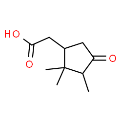 ChemSpider 2D Image | (2,2,3-Trimethyl-4-oxocyclopentyl)acetic acid | C10H16O3