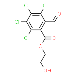 ChemSpider 2D Image | 2-Hydroxyethyl 2,3,4,5-tetrachloro-6-formylbenzoate | C10H6Cl4O4