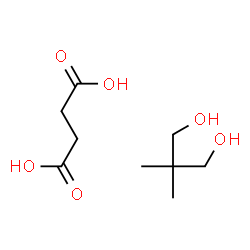 ChemSpider 2D Image | Succinic acid - 2,2-dimethyl-1,3-propanediol (1:1) | C9H18O6