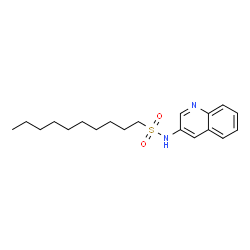 ChemSpider 2D Image | N-(3-Quinolinyl)-1-decanesulfonamide | C19H28N2O2S