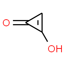 ChemSpider 2D Image | 2-Hydroxy-2-cyclopropen-1-one | C3H2O2