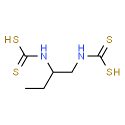 ChemSpider 2D Image | 1,2-Butanediyldicarbamodithioic acid | C6H12N2S4