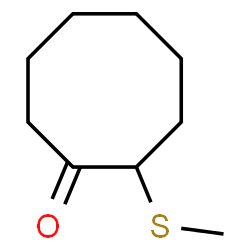 ChemSpider 2D Image | 2-(Methylsulfanyl)cyclooctanone | C9H16OS