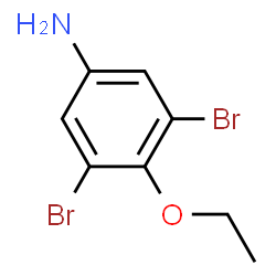 ChemSpider 2D Image | 3,5-Dibromo-4-ethoxyaniline | C8H9Br2NO