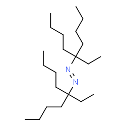 ChemSpider 2D Image | (E)-Bis(5-ethyl-5-nonanyl)diazene | C22H46N2
