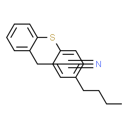ChemSpider 2D Image | {2-[(4-Butylphenyl)sulfanyl]phenyl}acetonitrile | C18H19NS