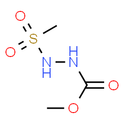 ChemSpider 2D Image | Methyl 2-(methylsulfonyl)hydrazinecarboxylate | C3H8N2O4S