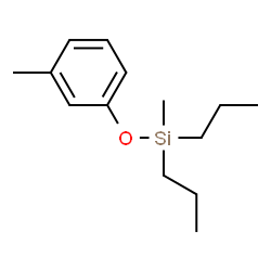 ChemSpider 2D Image | Methyl(3-methylphenoxy)dipropylsilane | C14H24OSi