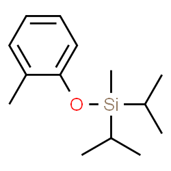 ChemSpider 2D Image | Diisopropyl(methyl)(2-methylphenoxy)silane | C14H24OSi