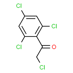 ChemSpider 2D Image | 2-Chloro-1-(2,4,6-trichlorophenyl)ethanone | C8H4Cl4O