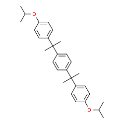ChemSpider 2D Image | 1,1'-(1,4-Phenylenedi-2,2-propanediyl)bis(4-isopropoxybenzene) | C30H38O2