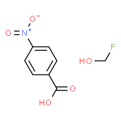 ChemSpider 2D Image | 4-Nitrobenzoic acid - fluoromethanol (1:1) | C8H8FNO5