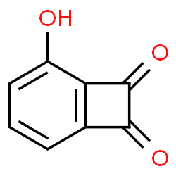 ChemSpider 2D Image | 2-Hydroxybicyclo[4.2.0]octa-1,3,5-triene-7,8-dione | C8H4O3