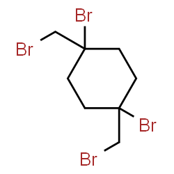 ChemSpider 2D Image | 1,4-Dibromo-1,4-bis(bromomethyl)cyclohexane | C8H12Br4