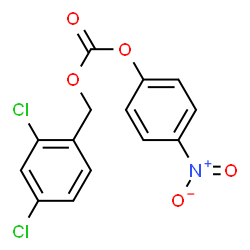 ChemSpider 2D Image | 2,4-Dichlorobenzyl 4-nitrophenyl carbonate | C14H9Cl2NO5