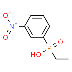ChemSpider 2D Image | Ethyl(3-nitrophenyl)phosphinic acid | C8H10NO4P