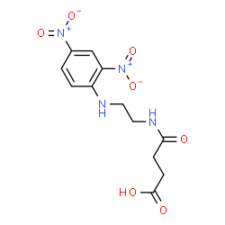 ChemSpider 2D Image | 4-({2-[(2,4-Dinitrophenyl)amino]ethyl}amino)-4-oxobutanoic acid | C12H14N4O7