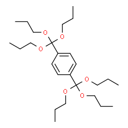 ChemSpider 2D Image | 1,4-Bis(tripropoxymethyl)benzene | C26H46O6