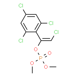ChemSpider 2D Image | (E)-2-Chloro-1-(2,4,6-trichlorophenyl)vinyl dimethyl phosphate | C10H9Cl4O4P