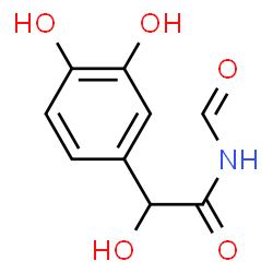 ChemSpider 2D Image | 2-(3,4-Dihydroxyphenyl)-N-formyl-2-hydroxyacetamide | C9H9NO5