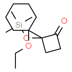 ChemSpider 2D Image | 2-(1-Ethoxycyclohexyl)-2-[(trimethylsilyl)oxy]cyclobutanone | C15H28O3Si