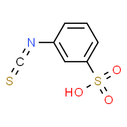 ChemSpider 2D Image | 3-Isothiocyanatobenzenesulfonic acid | C7H5NO3S2