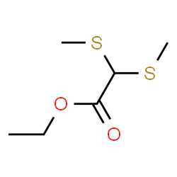 ChemSpider 2D Image | Ethyl bis(methylsulfanyl)acetate | C6H12O2S2