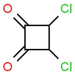ChemSpider 2D Image | 3,4-Dichloro-1,2-cyclobutanedione | C4H2Cl2O2