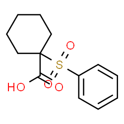 ChemSpider 2D Image | 1-(Phenylsulfonyl)cyclohexanecarboxylic acid | C13H16O4S