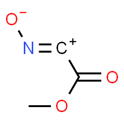 ChemSpider 2D Image | [(E)-(2-Methoxy-2-oxoethyliumylidene)amino]oxidanide | C3H3NO3