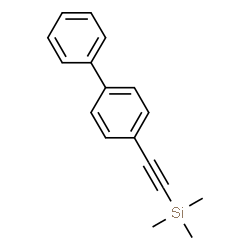 ChemSpider 2D Image | (4-Biphenylylethynyl)(trimethyl)silane | C17H18Si