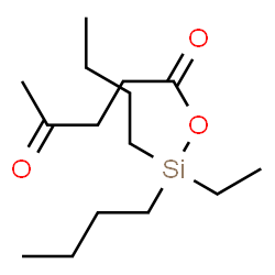 ChemSpider 2D Image | Dibutyl(ethyl)silyl 4-oxopentanoate | C15H30O3Si