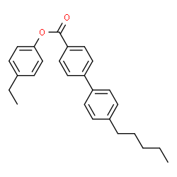 ChemSpider 2D Image | 4-Ethylphenyl 4'-pentyl-4-biphenylcarboxylate | C26H28O2
