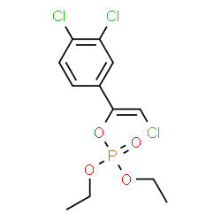 ChemSpider 2D Image | (Z)-2-Chloro-1-(3,4-dichlorophenyl)vinyl diethyl phosphate | C12H14Cl3O4P