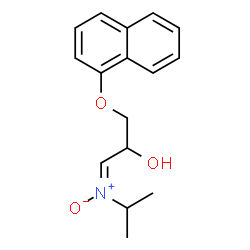 ChemSpider 2D Image | (1E)-1-[Isopropyl(oxido)-lambda~5~-azanylidene]-3-(1-naphthyloxy)-2-propanol | C16H19NO3