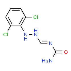 ChemSpider 2D Image | 1-{(E)-[2-(2,6-Dichlorophenyl)hydrazino]methylene}urea | C8H8Cl2N4O