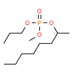 ChemSpider 2D Image | Methyl 2-octanyl propyl phosphate | C12H27O4P