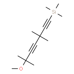 ChemSpider 2D Image | (6-Methoxy-3,3,6-trimethyl-1,4-heptadiyn-1-yl)(trimethyl)silane | C14H24OSi