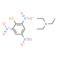 ChemSpider 2D Image | 2,4,6-Trinitrobenzenethiol - N,N-diethylethanamine (1:1) | C12H18N4O6S