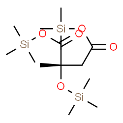 ChemSpider 2D Image | Bis(trimethylsilyl) (2S)-2-methyl-2-[(trimethylsilyl)oxy]succinate  | C14H32O5Si3