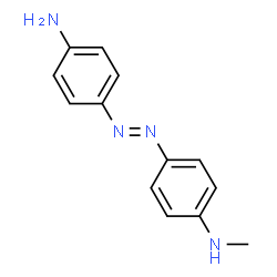 ChemSpider 2D Image | 4-[(E)-(4-Aminophenyl)diazenyl]-N-methylaniline | C13H14N4