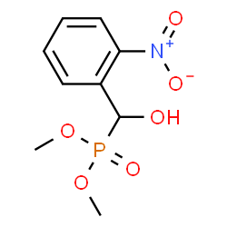 ChemSpider 2D Image | Dimethyl [hydroxy(2-nitrophenyl)methyl]phosphonate | C9H12NO6P