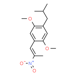 ChemSpider 2D Image | 1-Isobutyl-2,5-dimethoxy-4-[(1E)-2-nitro-1-propen-1-yl]benzene | C15H21NO4