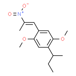 ChemSpider 2D Image | 1-sec-Butyl-2,5-dimethoxy-4-[(1E)-2-nitro-1-propen-1-yl]benzene | C15H21NO4
