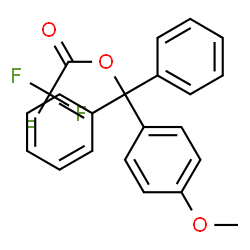 ChemSpider 2D Image | (4-Methoxyphenyl)(diphenyl)methyl trifluoroacetate | C22H17F3O3